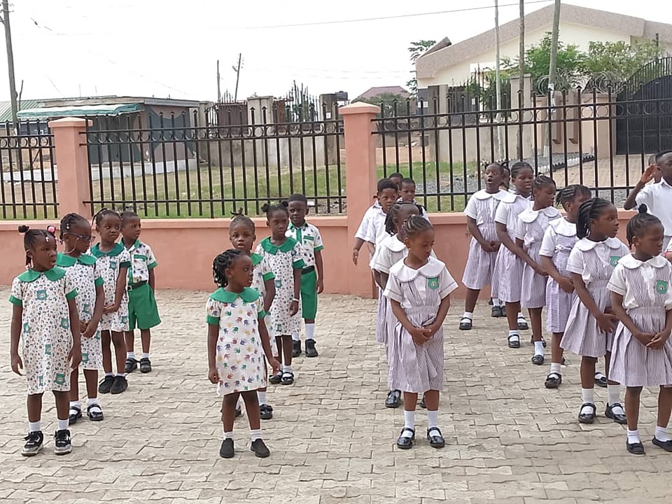 children at independence parade